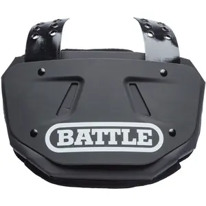 Battle Sports Protective Football Back Plate - Black/White Battle Sports Protective Football Back Plate - Black/White