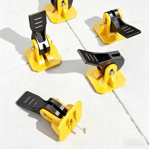 Tile Leveling System Kit 1/8 Inch Reusable Spacers 50pcs Leveler Tools Steel T Pins Adjustable Fit 8-12mm Floor Installation Set