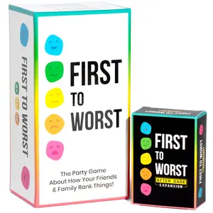 FIRST TO WORST Party Game + After Dark Set – Adult Card Game About How Your Friends and Family Rank Things | Funny Ranking & Guessing Board Game for Friends, Game Nights, Parties & Fun Gift Ideas