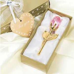 Crystal Rose Gift Box – Eternal Gold Foil Rose with Gift Box for Anniversary, Valentine’s Day, Birthday