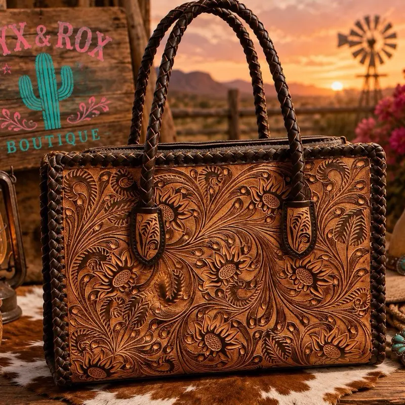 Hand tooled Smart pad /multi function bag