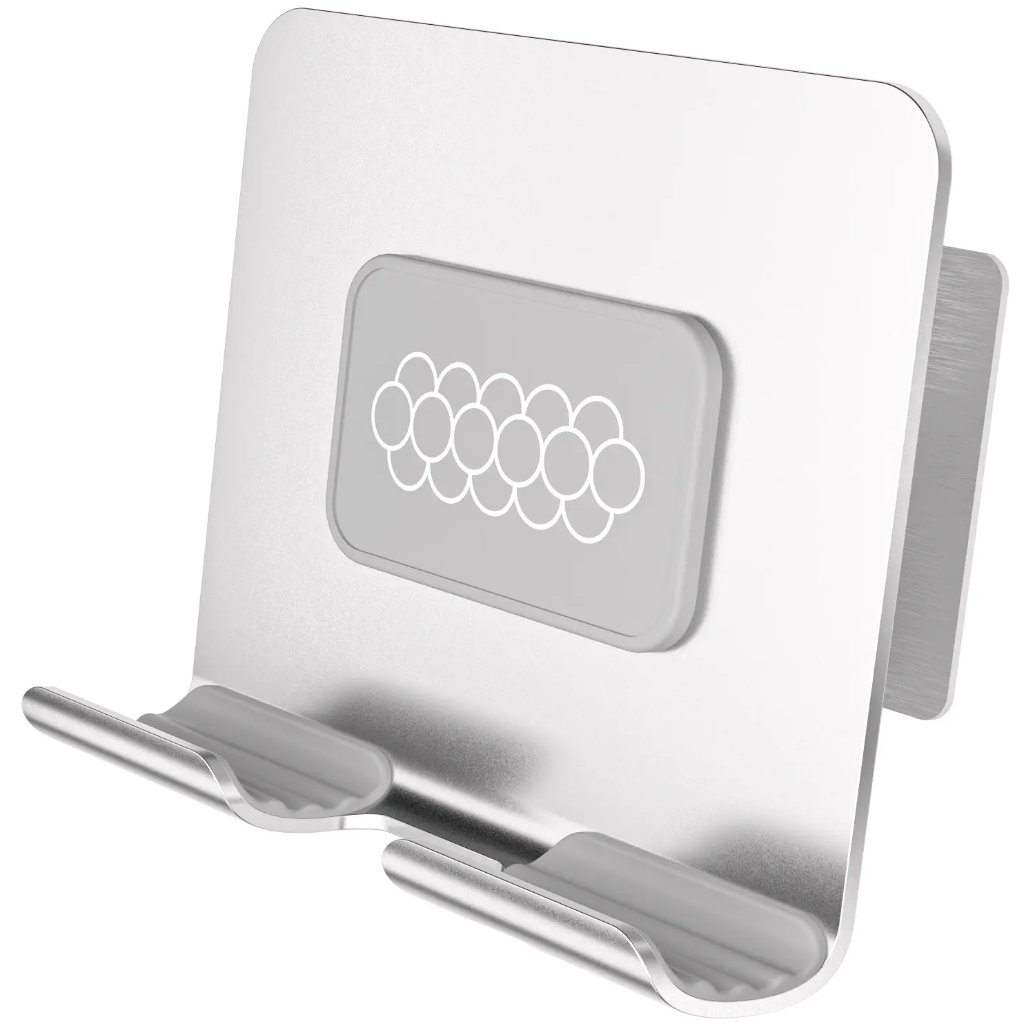 Wall Phone & Tablet Holder, Adhesive Phone Holder for Wall, Aluminum Wall Mount Stand for Bathroom, Kitchen, Shower, Office, Hands-Free Phone Holder