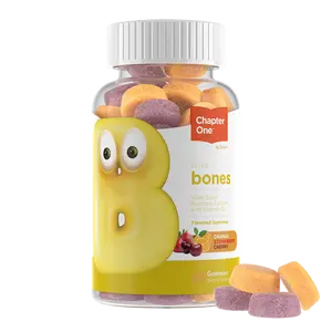 Zahler Bones Gummies - Natural Vitamin D3 & Calcium Gummy for Kids - Orange Strawberry Cherry Flavor - 60 Count Bottle - Kosher Healthcare Supplement