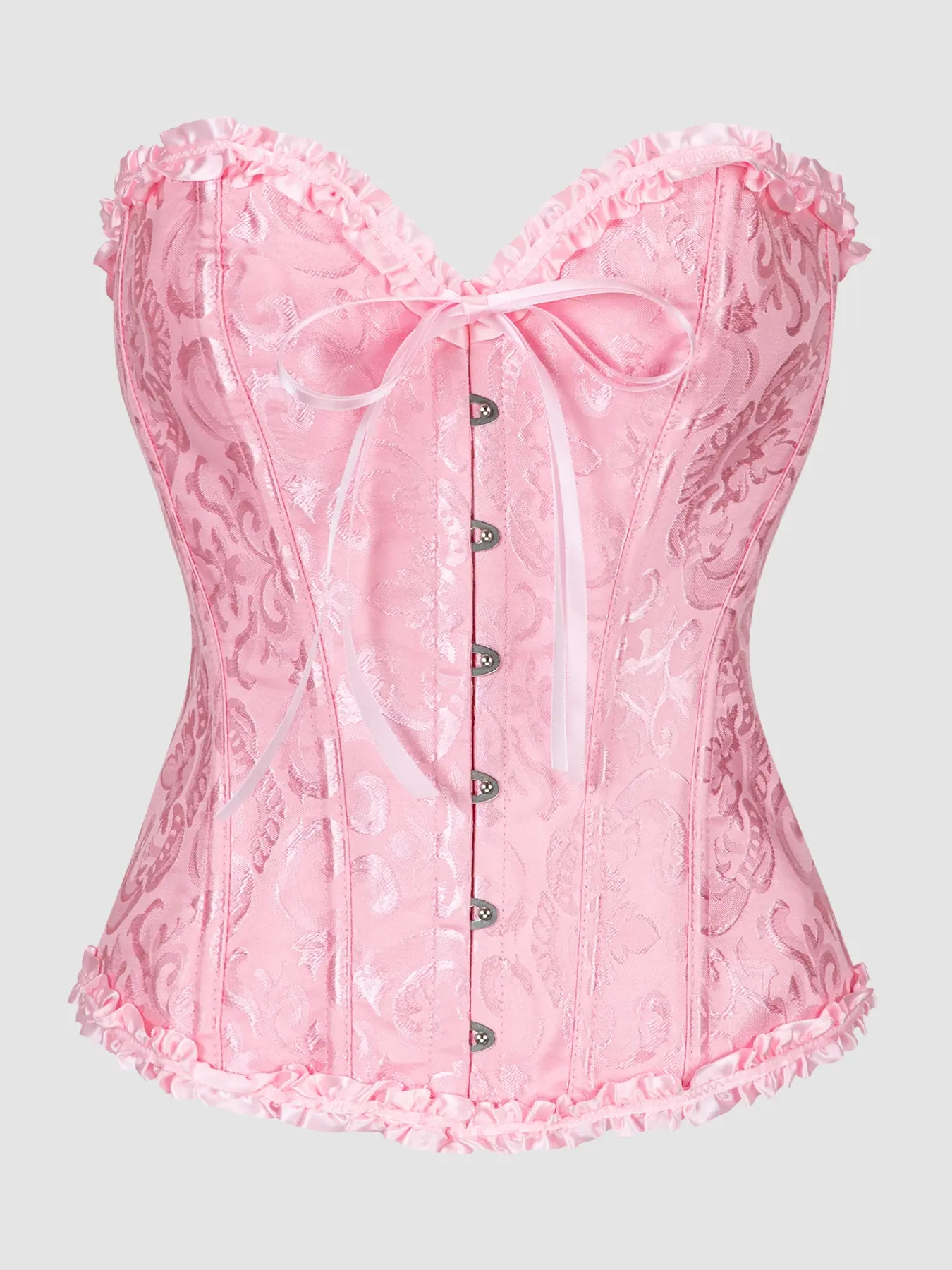 Women's Waist Training Corset, Sexy Push Up Bralette, Vintage Style, Ditsy Floral, Denim Girl & Western Wear Accessory, Perfect for Country