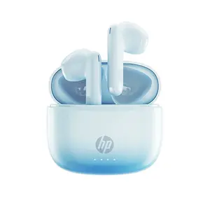 HP Wireless Earbuds, True Wireless Headphones, Semi-In-Ear Design Noise-Cancelling Stereo Bass Earphones, Fitness Earbuds, IPX4 Waterproof Sports Earphones, Tws Stereo