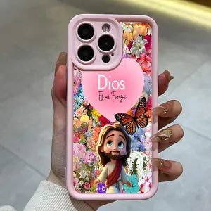 Love Jesus Print Phone Case Cover, Tpu Soft Shell, Fits iPhone 16 Pro Max 16 15 14 13 12 11 Pro Max XR 17 Air Series, Perfect Gift
