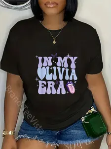 100% Cotton Unisex Retro In My Olivia Era For Men Women  T-Shirt women graphic shirts