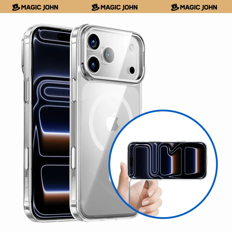 MAGIC JOHN for iPhone 17/Air/16/15 Pro Max Case with Adjustable Camera Cover Stand - TikTok Shop MAGIC JOHN for iPhone 17/Air/16/15 Pro Max Case with Adjustable Camera Cover Stand - TikTok Shop