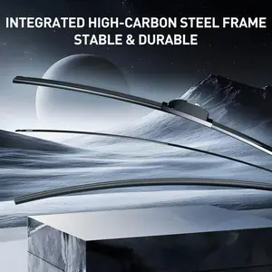 22 Inch Frameless Windshield Wiper Blade for Cars SUVs and Trucks, All Season Replacement Wiper with 11 Universal Adapters, Smooth Quiet Performance for Clear Driving in Rain and Snow Car Parts Auto Parts Automotive Vehicle