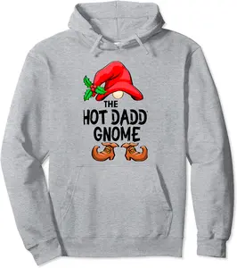 Hot Daddy Gnomes Merry Christmas Celebration Women Holiday Pullover Hoodie - Phoebeumba Shop 55B09NR8WNB6