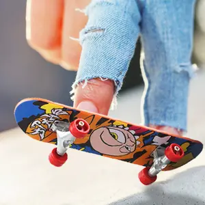 Profession Finger Boarding DIY Ramp Park Finger Scooter Finger Skateboard with Metal Bridge Skate Trucks  Toys Gift Newon