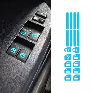 1/2 PCS Window Button Night Light Sticker Lifting Wwitch Night-Fluorescent-Sticker Function Button-Switch Night-Light-Sticker