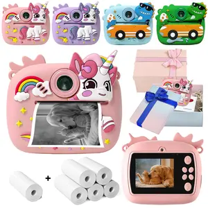 Mother's Day, Father's Day, Graduation & Back to School Gift – Kids Instant Print Camera 48MP, 2.4" Screen, 1080P HD Selfie Mode, Printing Paper & Gift Box Included – Funny Educational Digital Camcorder for Boys & Girls Ages 3-12+