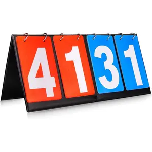 Portable Scoreboard Score Keeper & Score Flipper – Manual Flip Score Counter for Basketball, Tennis & Sports