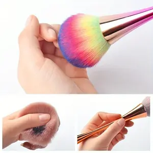 1pc Nail Dust Brush, Small Waist Makeup Brush Internet Celebrity Brush Manicure Brush Nail Brushes, Dust Brushes, Blush Brushes, Powder Brushes