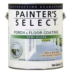 True Value 106660 1 gal Exterior Semi-Gloss Porch & Floor Coating, Urethane Fortified - Light Gray - 2 pack