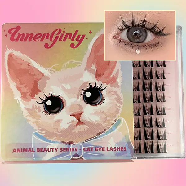 48 Pcs Cat Ear Lashes