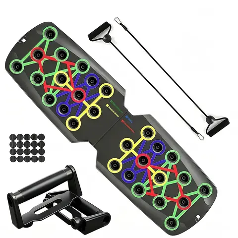 Home Strength Training Foot Anchor Sit-Up Bar with Rubber Cups - Unisex, One Size, Beginner-Friendly Core Fitness Abs Assistant, Quick Setup for Home Workout Routines, Steady Suction Hold; Set Includes Key Components
