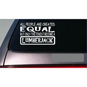 Lumberjack equal Sticker *G677* 8" vinyl chainsaw timber wood logger logging