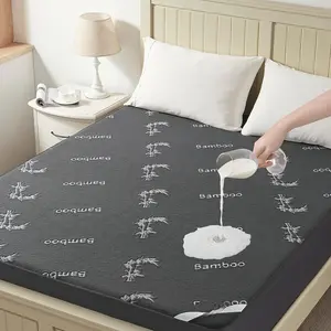 Full Size Mattress Protector , Mattress Pad Fitted 6-15 Inch Deep Pocket, 3D Air Fabric Soft Double Bed Mattress Cover Noiseless Washable for Home, College Dorm, Gray