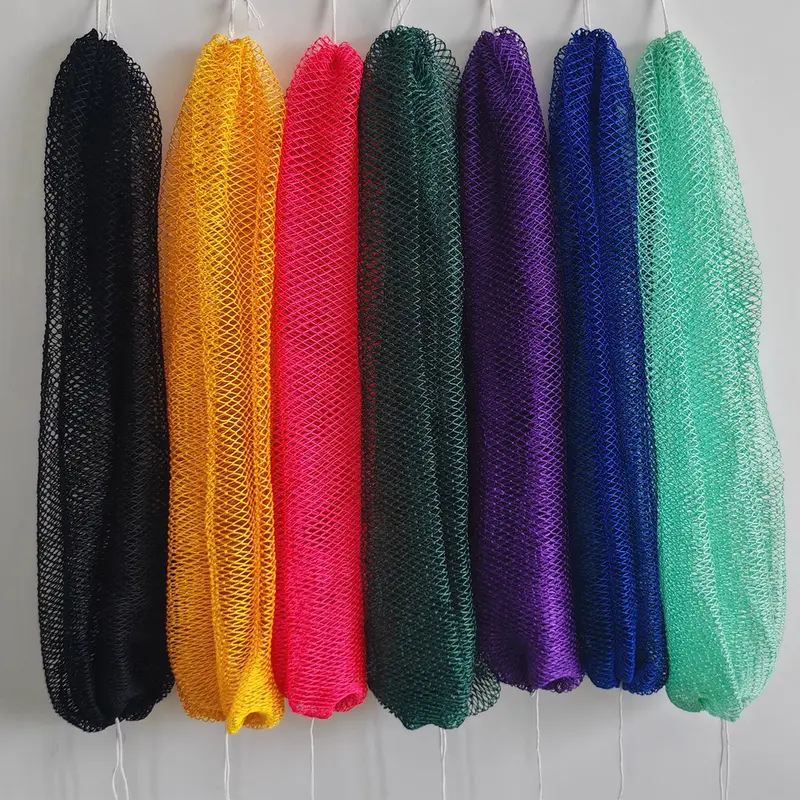 African Exfoliating Net Sponge - Long Bodyscrubber Mesh, Long Exfoliating Loofahs, Sponges & Poufs for Shower Scrubbing, Back Cleaning (Beauty & Personal Care Bathing Accessory)