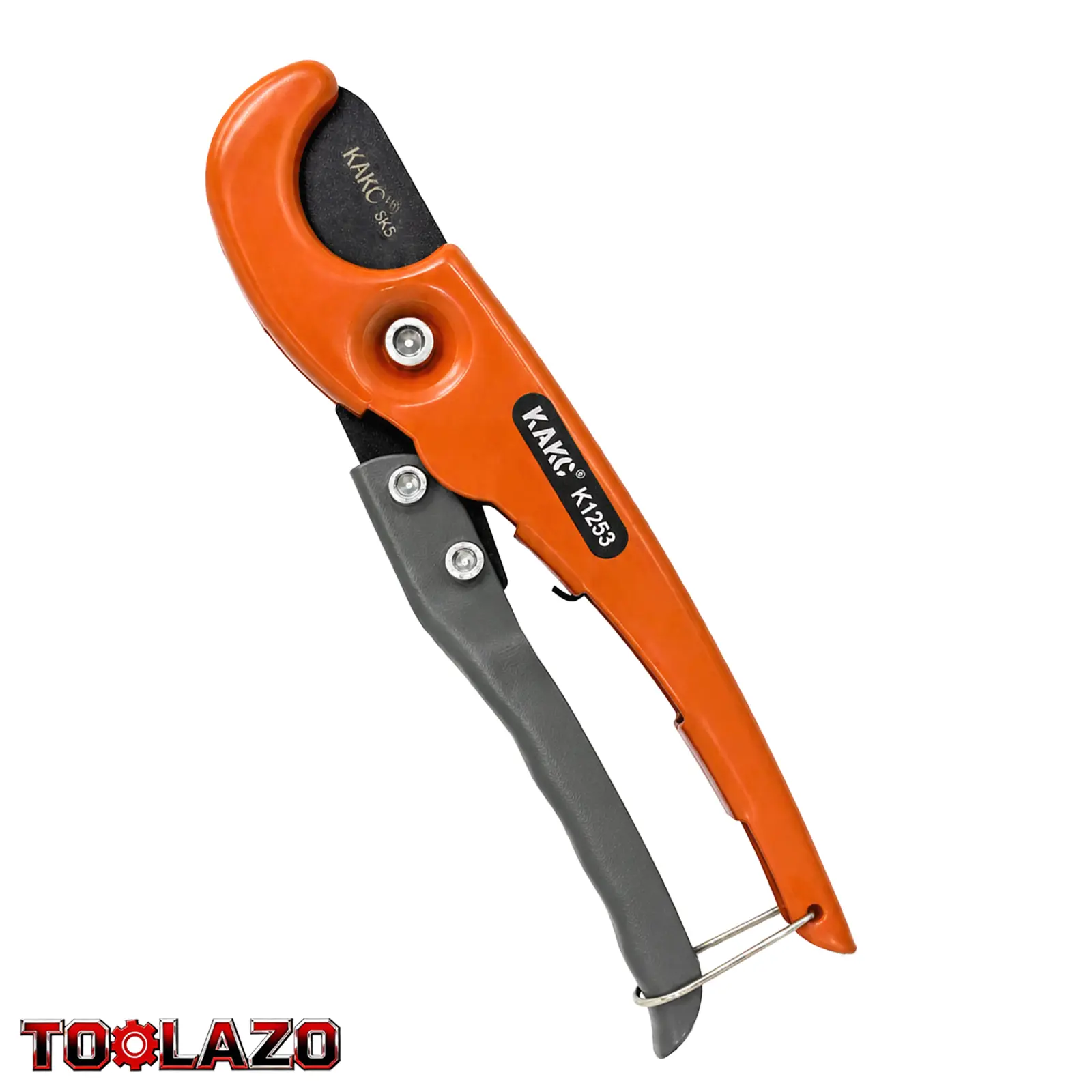 1-Piece Orange Ratchet PVC Pipe Cutter with 0.98" Cutting Capacity – Quick-Adjust Ratchet Mechanism for Precise, Effortless Cutting of Plastic Pipes | Durable Industrial-Grade Design with Anti-Slip Handle, High Precision Cutter, Pipe Cutting Tool