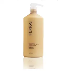 FEKKAI Shea Butter Conditioner 33.8 OZ - Deeply Moisturizing Sulfate-Free Formula for Wavy & Curl Types - Reduces Frizz by 61% - Vegan & Cruelty-Free