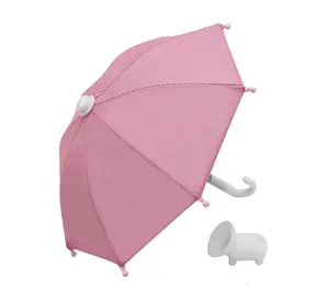 Pink Phone Umbrella Sunshade – Anti-Glare Mini Umbrella with Suction Cup Stand for Car & Bike Navigation, Cell Phone Sun Shade Holder