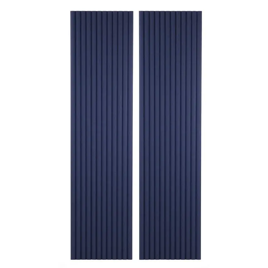 Navy Blue Flexible 1" Standard Bead 3D Fluted Semi-Circle Shiplap Wood Wall Panel
