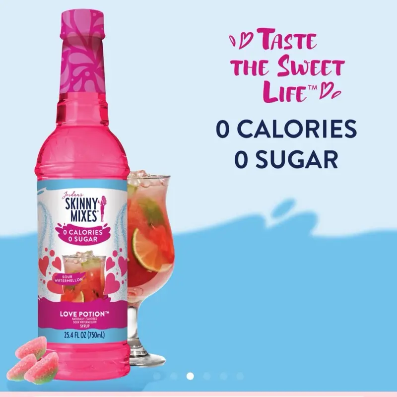 Jordan’s Love Potion-Sour Watermelon  Sugar-Free Skinny Syrup