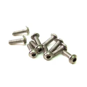 PN Racing M2x6 Titanium UFO Head Hex Machine Screw (10pcs)