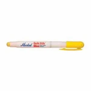 212 MAIN Markal Quik Stik Twist-Up Solid Paint Marker Mini - Yellow Bullet Tip Paint Marker with Mini Size, Quick-Drying Formula, Portable Design for Surface Marking