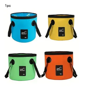 20L Portable Folding Water Storage Bucket, Durable PVC Water Bucket, Ideal for Camping, Fishing, Travel & Outdoor Gardening, Camping Equipment