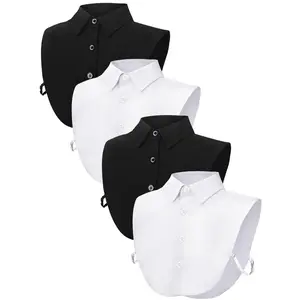 4 Pack Fake Collar Removable Half Shirt Fake Collar Solid Color Shirt Women Love Breathable And Comfortable Casual for All Seasons,Women's Fashion,Ideal Gifts,Tools & Hardware,Summervibes