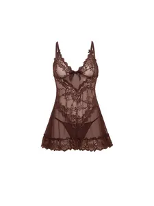 Curvy Valentine Lacey Babydoll