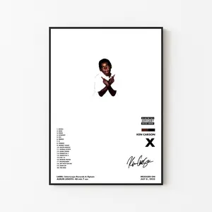 [New Music Decor - Sale Up To 40%] [Unframe] Ken.Carson X Album Poster, Modern Trap Music Wall Art, Minimalist Rap Decor, Gift For Hip Hop Fans