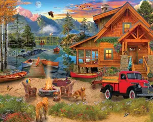 Lake Retreat (1948pz) - 1000 Piece Jigsaw Puzzle