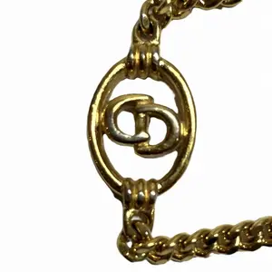 Pre-owned Dior Zinc Alloy Small Leather Goods CD Motif Bracelet