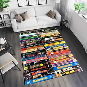 Movie Cassette Rug,Horror Movie Rug,Horror Rug,Fear Rug,Popular Rug,Horror Decor,Gothic Rug,Unique Rug,Area Rug,Boys Room Rug,Gifts For Him