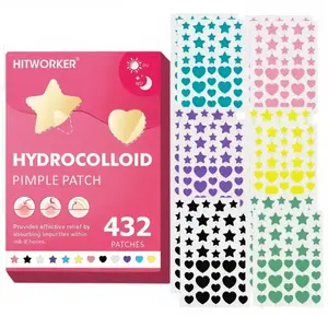 432pcs Acne Patches, Suitable for All Skin Types, 6 Sizes, No Preservatives and Alcohol, Daily Facial Skincare Accessories