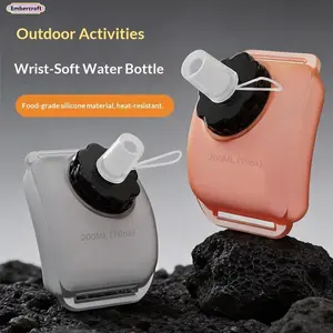 Portable Food-Grade Silicone Wrist Water Bottle - Creative Sports Accessory for Outdoor Cycling, Mountaineering Gifts