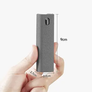 Touchscreen Mist Cleaner, Screen Cleaner, for All Phones, Laptop and Tablet Screens,Two in One Spray and Microfiber Cloth (Grey)