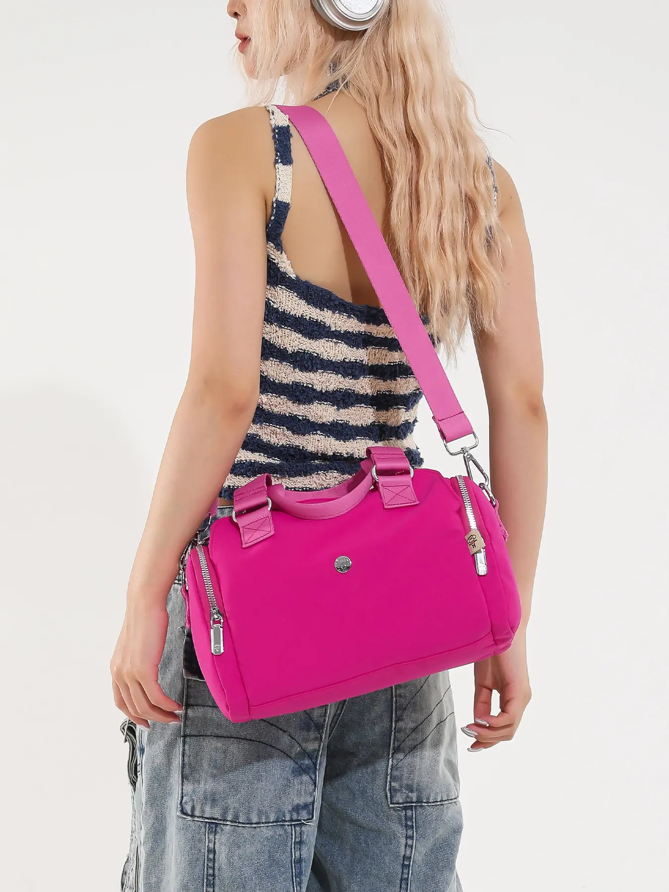 1pc Women's Handbag Fashionable, Casual Solid Color Perfect for Daily Commutes and Travel Practical and Versatile Shoulder Bag Casual Lightweight Bag Zipper Shoulder Purse, Daily Commuter Bag