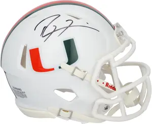 Ray Lewis Miami Hurricanes Autographed Riddell Speed Mini Helmet - Fanatics Authentic Certified