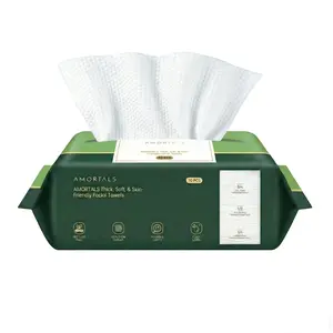 Family Must-Have! AMORTALS Soft Disposable  Cloths, Gentle for Baby & Adults, Hygienic On-the-Go Cleansing face brush lymphatic mold derma stamp chin straps skincare tools cotton paper roller compact pimple blackhead remover dopamine patch