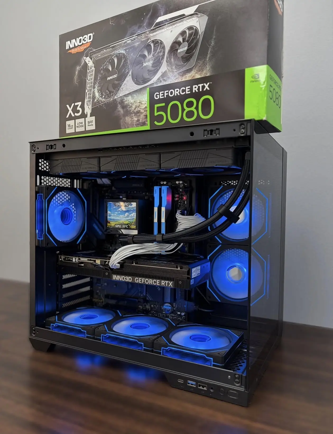 RTX 5080 + RYZEN 7 7800X3D gaming PC RTX 5080 + RYZEN 7 7800X3D gaming PC