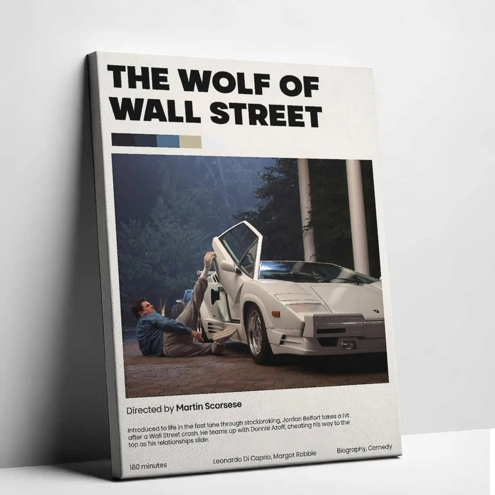 Aesthetic Design Retro  Street Movie   Art - Modern Finance Entrepreneur Minimalist  Poster, High Quality Iconic Scene Cinema  Painting for Office Decor Gift,canvas