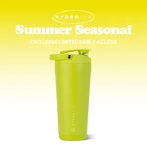 HydroJug 24 oz New Stainless Steel Shaker – Insulated, Leakproof with Silent Mixing Grate – No Clumps, No Noise – Premium Shaker