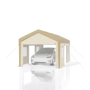 13'x20' Carport Replacement Canopy Cover - Waterproof, UV-Resistant & Wind-Resistant 220G PE Fabric - Yellow (Cover ONLY, Frame Excluded)