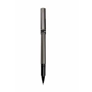 Uni-ball 023124 Deluxe Rollerball Pen - 0.7 mm Tip, Fade and Water-Resistant, Black Ink, Champagne Barrel, Brushed Steel Accent, Classic Design, Ideal for Business Writing